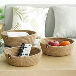Set of 3 Cotton Jute Basket-15