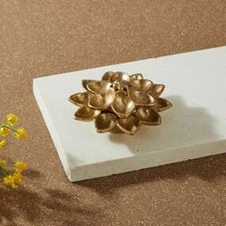  Brass Suvarn Lotus Incense Holder-20