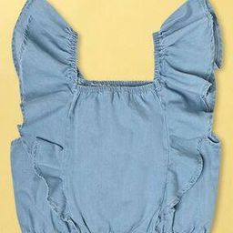 Square-Neck Top with Ruffles-88