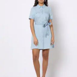 Shirt Tunic with Waist Belt-image-56