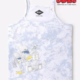 Garfield Print Sleeveless T-Shirt-image-12