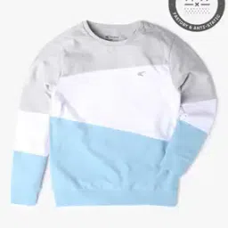 Colorblock Round-Neck Sweatshirt-image-55
