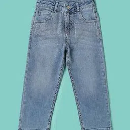 Girls Heavy-Wash Straight Fit Jeans-image-26