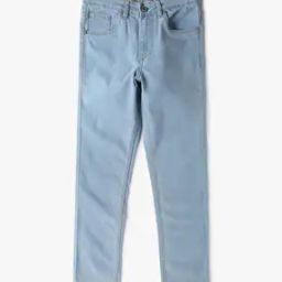 Boys Light-Wash Slim Fit Jeans-image-98