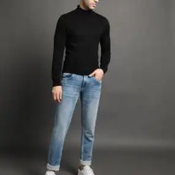 Men Heavily Washed Skinny Fit Jeans-image-61