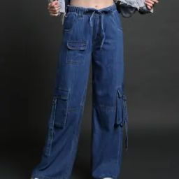 Women Lightly Washed Flared Jeans-image-13