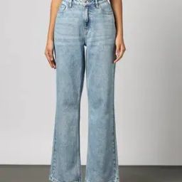 Women Heavily Washed Wide-Leg Jeans-17
