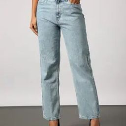High-Rise Straight Fit Jeans-image-15