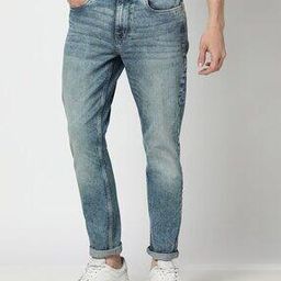 Men Mid-Wash Straight Jeans-image-73