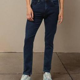 Men Lightly Washed Slim Fit Jeans-image-82