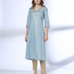 avaasa mix n' match Women Printed A-Line Kurta-picture-12