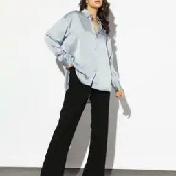 Women Regular Fit Shirt with Cuffed Sleeves-image-14