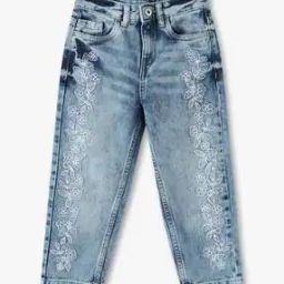 kg frendz Girls Embroidered Cotton Regular Fit Jeans-picture-22