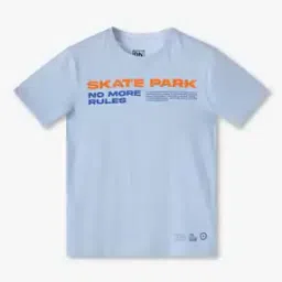 yb dnmx Boy Skate Park Print Regular Fit Round-Neck T-Shirt-picture-33