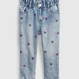 Girls Embroidered Tapered Fit Jeans-image-54