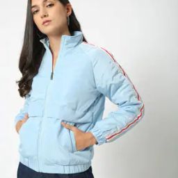 Zip-Front Bomber Jacket with Insert Pocket-16