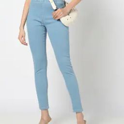 Women Skinny Fit Jeggings-image-55
