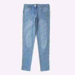Girls Stone-Wash Straight Fit Jeans-image-33
