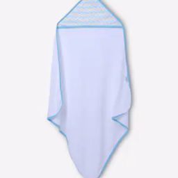 Chevron Print Organic Hooded Baby Towel-image-63