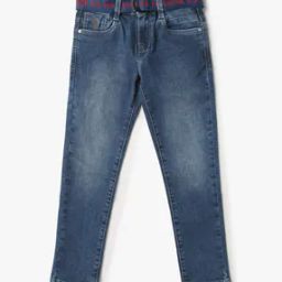Boys Light-Wash Regular Fit Jeans-34