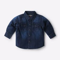 Light-Wash Denim Shirt with Patch Pockets-72
