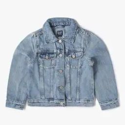 Girls Washed Denim Jacket-image-18