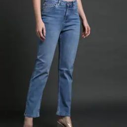 Women Lightly Washed Slim Fit Jeans-image-37