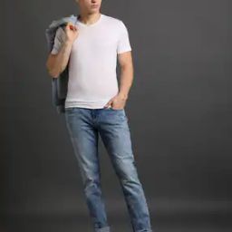 Men Mid-Wash Slim Fit Jeans-image-37