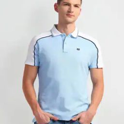 Men Colourblock Regular Fit Polo T-Shirt-picture-18