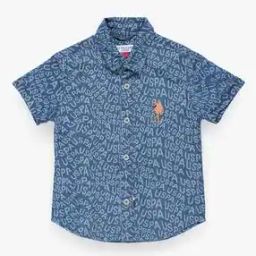 Boys Logo Print Regular Fit Shirt-picture-30