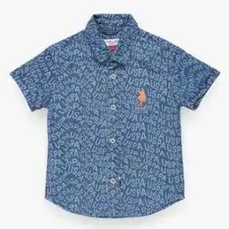 Boys Logo Print Regular Fit Shirt-image-82