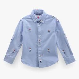 Boys Logo Print Regular Fit Shirt-image-45