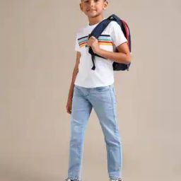 Boys Lightly Washed Regular Fit Jeans-picture-10