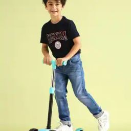 Boys Mid-Wash Regular Fit Jeans-image-72