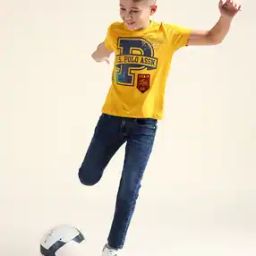 Boys Lightly Washed Slim Fit Cotton Jeans-picture-10
