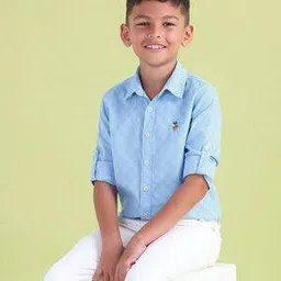 us polo assn. Boys Patterned Regular Fit Cotton Shirt-picture-29