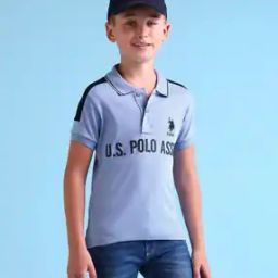 Boys Logo Print Regular Fit Polo T-Shirt-image-98