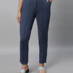 Women Relaxed Fit Pintuck Trousers-image-28