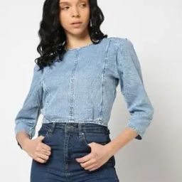 Women Washed Regular Fit Top-image-15