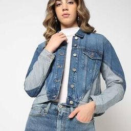 Dual-Toned Iconic Button-Up Denim Jacket-picture-47