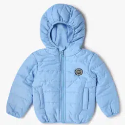 Boys Regular Fit Hooded Puffer Jacket-image-37