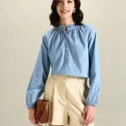 Women Regular Fit Popover Shirt-image-40