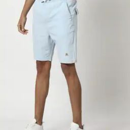 Men Regular Fit Denim Shorts with Insert Pockets-image-60