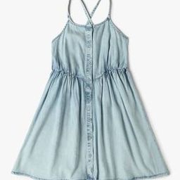 yousta Girls Washed Fit & Flare Dress-picture-13