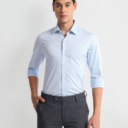arrow Men Checked Regular Fit Cotton Shirt with Patch Pocket-picture-6