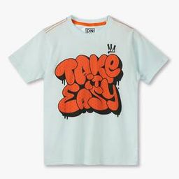 Boys Typographic Print Relaxed Fit Round-Neck T-Shirt-image-25