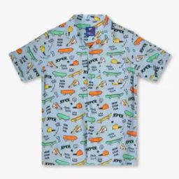Boys Graphic Print Tailored Fit Shirt-image-10