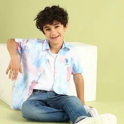 u.s. polo assn. Boys Printed Regular Fit Shirt-picture-21