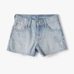Girls Washed Regular Fit Denim Shorts-picture-50