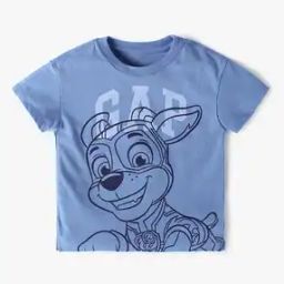 Boys Graphic Print Loose Fit Crew-Neck T-Shirt-image-60